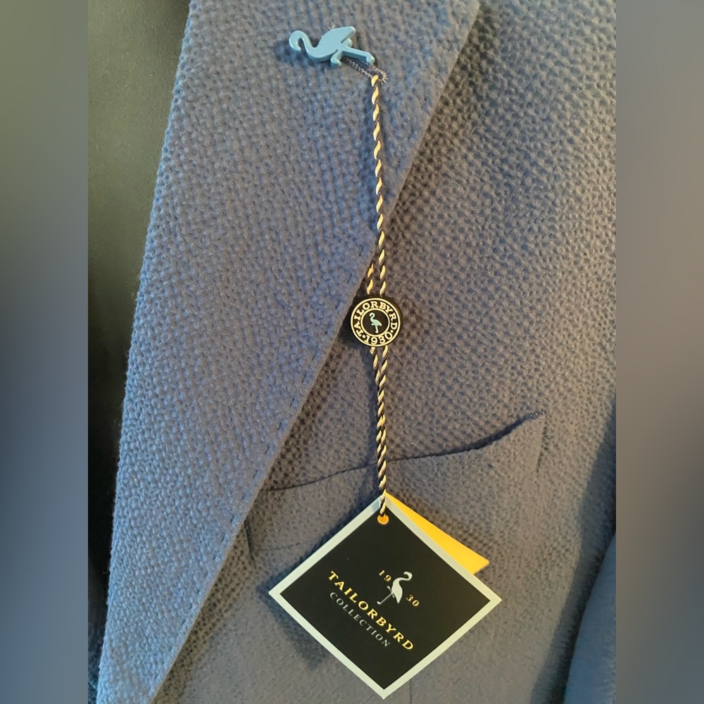 (NWT) TAILORBYRD SPORT JACKET 42R SKY BLUE (BRAND NEW WITH TAGS)
